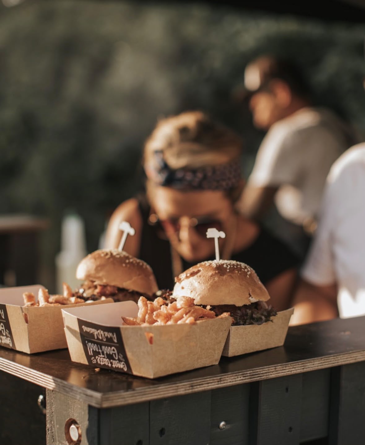 Burger live vor Ort